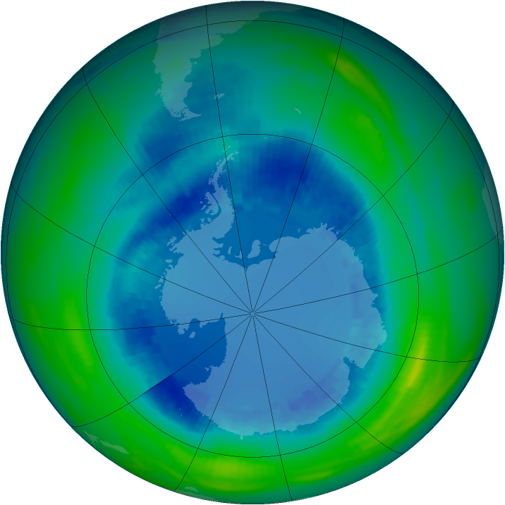 Ozone Map 1990-08-23
